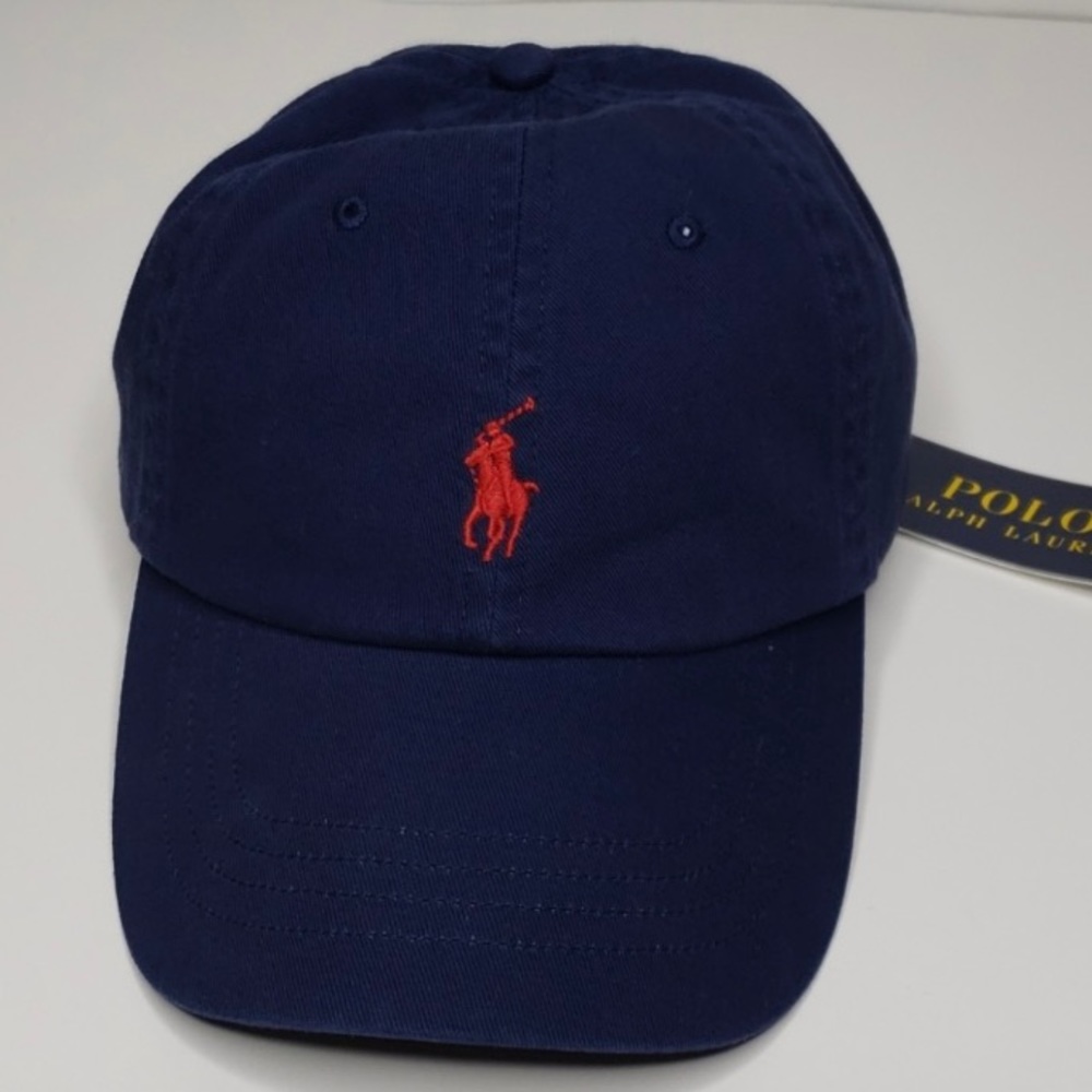 Ralph Lauren Polo Navy/Red Pony OS Ball Cap